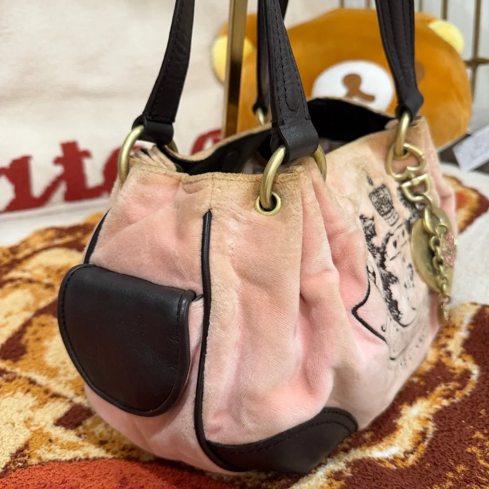 Juicy Couture Scottie Fluffy (2010) – Pink with Brown Trim - Picture 8 of 8
